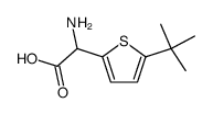 amino-(5-tert-butyl-[2]thienyl)-acetic acid结构式