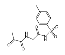 N-Pyruvoyl-glycyl-tosylimid Structure