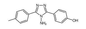 4-amino-3-(4-hydroxyphenyl)-5-(4-tolyl)-4H-1,2,4-triazole结构式
