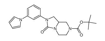 Tert-butyl 3-oxo-2-[3-(1H-pyrrol-1-yl)phenyl]hexahydroimidazo[1,5-a]pyrazine-7(1H)-carboxylate Structure