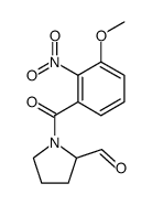 N-(3-methoxy-2-nitrobenzoyl)pyrrolidine-2-carboxaldehyde Structure