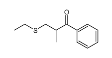 3-ethylsulfanyl-2-methyl-1-phenyl-propan-1-one结构式