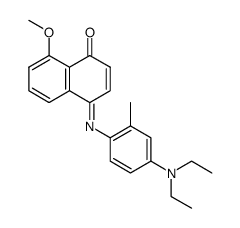 8-Methoxy-naphthochinon-(1,4)-<4-diethylamino-2-methyl-anil>-(4)结构式