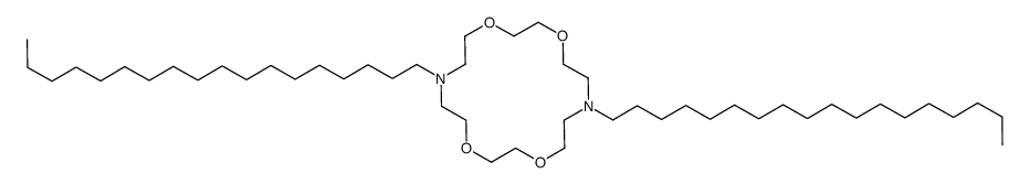 7,16-dioctadecyl-1,4,10,13-tetraoxa-7,16-diazacyclooctadecane Structure