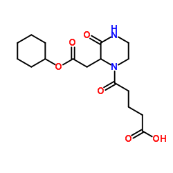 5-{2-[2-(Cyclohexyloxy)-2-oxoethyl]-3-oxo-1-piperazinyl}-5-oxopentanoic acid Structure