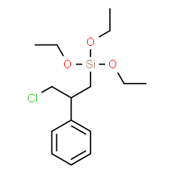 [2-[(chloromethyl)phenyl]ethyl]triethoxysilane structure