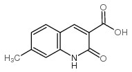 7-甲基-2-氧代-1,2-二氢-喹啉-3-羧酸结构式