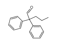 2,2-diphenylpentanal Structure