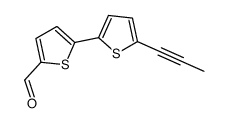 5-(5-prop-1-ynylthiophen-2-yl)thiophene-2-carbaldehyde结构式