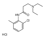 N-(2-chloro-6-methylphenyl)-3-(diethylamino)propanamide,hydrochloride Structure