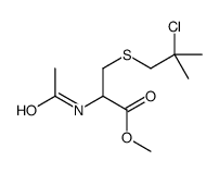 ALANINE, N-ACETYL-3-((2-CHLORO-2-METHYLPROPYL)THIO)-, METHYL ESTER, L- Structure
