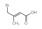 2-Butenoicacid, 4-bromo-3-methyl- Structure