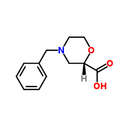 (S)-4-BENZYLMORPHOLINE-2-CARBOXYLIC ACID结构式