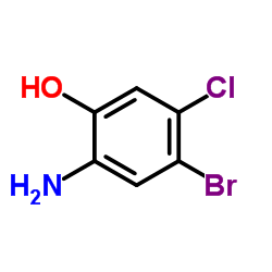 2-氨基-4-溴-5-氯酚结构式