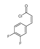 (2E)-3-(3,4-Difluorophenyl)acryloyl chloride结构式
