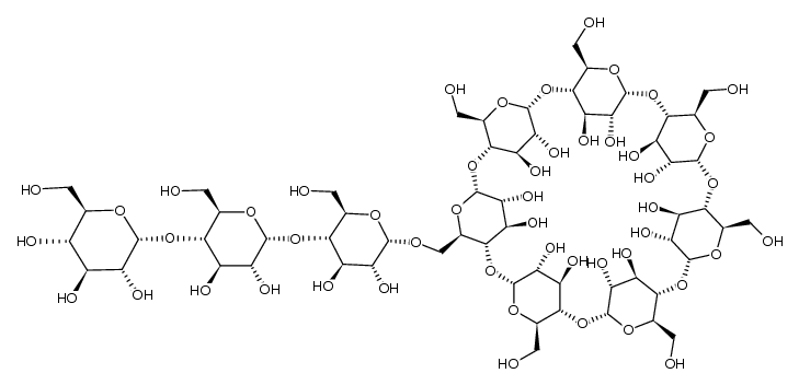 6-O-α-D-maltotriosyl-β-cyclodextrin结构式