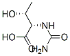 Threonine, N-(aminocarbonyl)- (9CI) structure