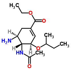 3-Des(1-ethylpropoxy)-3-(1-methylpropoxy) Oseltamivir结构式