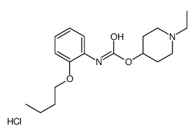 (1-ethyl-3,4,5,6-tetrahydro-2H-pyridin-4-yl) N-(2-butoxyphenyl)carbama te chloride结构式