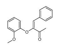 3-(2-methoxyphenoxy)-4-phenylbut-3-en-2-one结构式