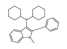 dicyclohexyl-(1-methyl-2-phenylindol-3-yl)phosphane Structure