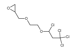 glycidyl 2-(3,3,3,1-tetrachloropropoxy)ethyl ether结构式