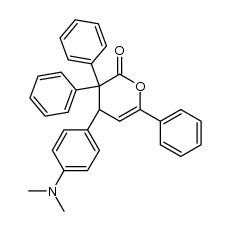 4-(4-dimethylamino-phenyl)-3,3,6-triphenyl-3,4-dihydro-pyran-2-one Structure