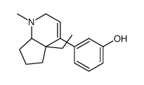 4a-ethyl-2,4a,5,6,7,7a-hexahydro-4-(3-hydroxyphenyl)-1-methyl-1H-1-pyrindine结构式