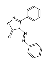 3-phenyl-4-phenylazo-5(4H)-isoxazolinone结构式