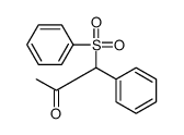 1-(benzenesulfonyl)-1-phenylpropan-2-one结构式