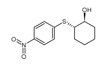 trans-2-(4-nitrophenylthio)cyclohexan-1-ol Structure