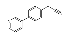 4-(3-pyridyl)phenylacetonitrile结构式