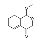 1-methoxy-6,7,8,8a-tetrahydro-1H-2-benzopyran-4(3H)-one Structure