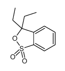 3,3-diethyl-2,1λ6-benzoxathiole 1,1-dioxide结构式