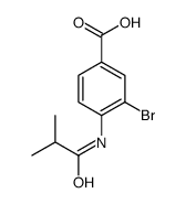 3-bromo-4-(2-methylpropanoylamino)benzoic acid Structure