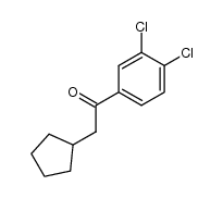 2-cyclopentyl-1-(3,4-dichlorophenyl)ethanone结构式