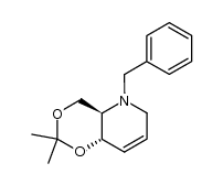 N-benzyl-1,2,3,5-tetradeoxy-1,5-imino-4,6-O-isopropylidene-D-erythro-2-hexenitol Structure