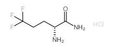 (R)-2-AMINO-5,5,5-TRIFLUOROPENTANAMIDE HYDROCHLORIDE structure