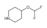4-Difluoromethoxy-piperidine Structure