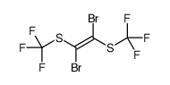 1,2-dibromo-1,2-bis(trifluoromethylsulfanyl)ethene Structure