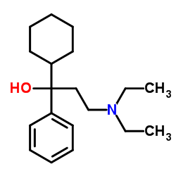 α-[2-(二乙氨基)乙基]-α-苯基环已烷甲醇结构式