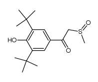 ω-(methylsulfinyl)-4-hydroxy-3,5-di-tert-butylacetophenone Structure