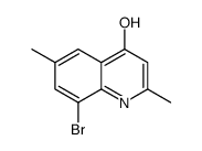 8-Bromo-2,6-dimethyl-4-hydroxyquinoline结构式