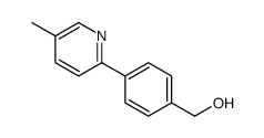[4-(5-methyl-2-pyridyl)phenyl]methanol Structure