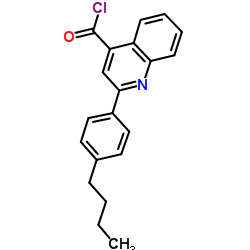 2-(4-Butylphenyl)-4-quinolinecarbonyl chloride Structure