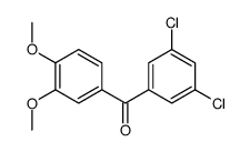 3,5-DICHLORO-3',4'-DIMETHOXYBENZOPHENONE结构式