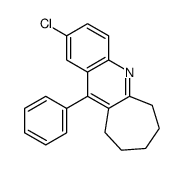 2-chloro-11-phenyl-7,8,9,10-tetrahydro-6H-cyclohepta[b]quinoline结构式