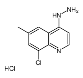 8-氯-4-肼基-6-甲基喹啉盐酸盐结构式
