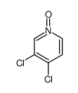 3,4-dichloro-pyridine-1-oxide结构式