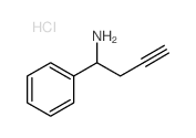 1-PHENYLBUT-3-YN-1-AMINE HYDROCHLORIDE Structure